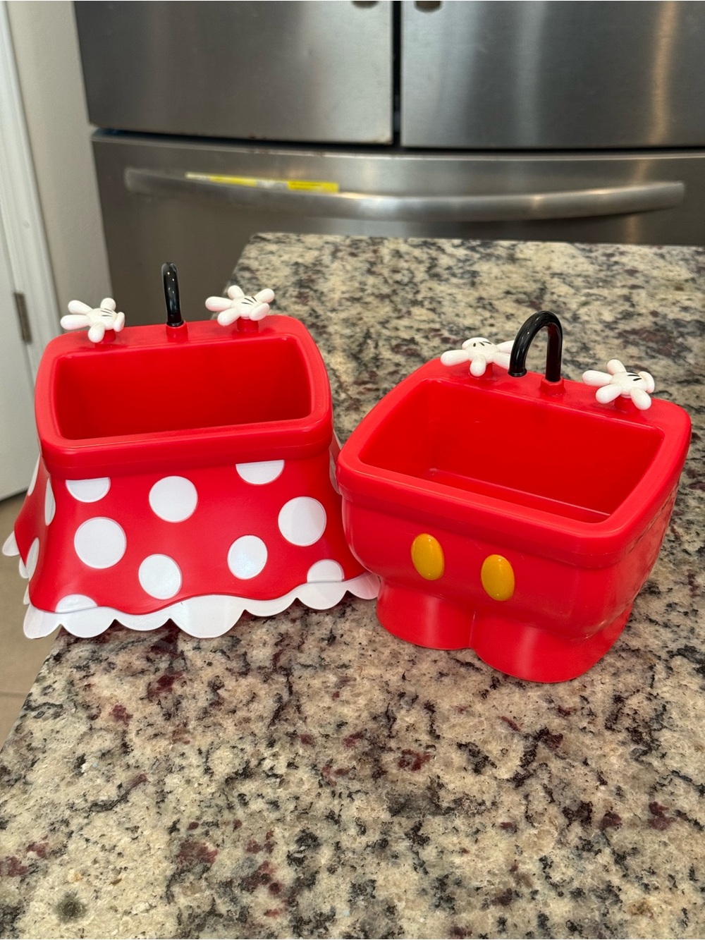 Disney Red Minnie & Mickey Polka Dot Sink Bowls